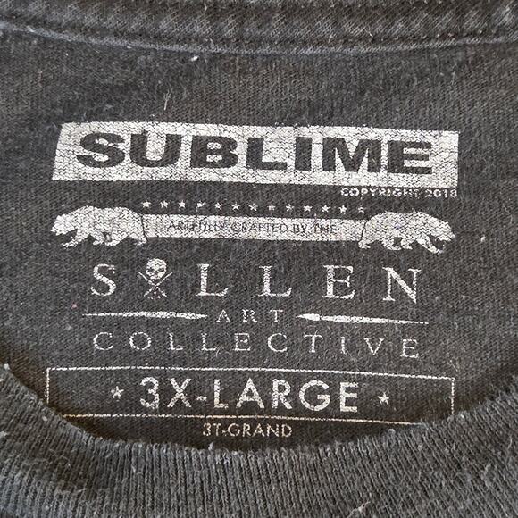 Sublime Sullen Collective Concert Tee 3XL 2018 Band Shirt Black - Picture 6 of 12